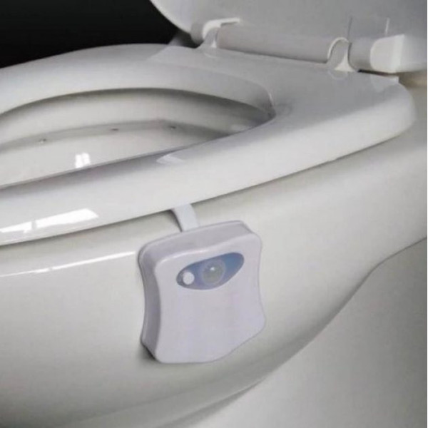 Светодиодная LED подсветка Light Bowl для унитаза с датчиком движения, 16 цветов Белый