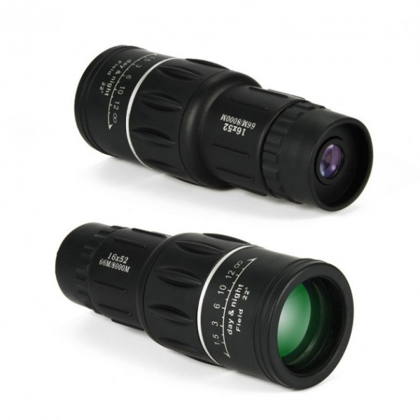 Компактный ночной монокуляр Bushnell 16x52 с 16-ти кратным зумом и двойным фокусом