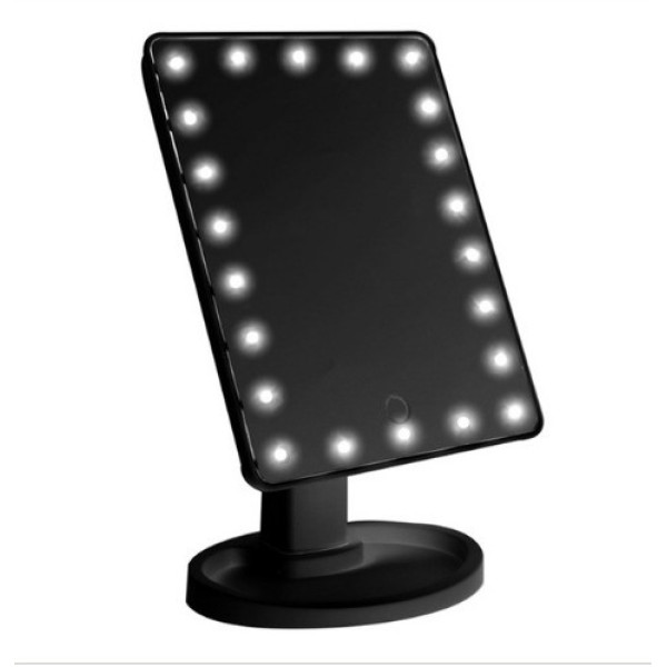 Настольное зеркало для макияжа SUNROZ с LED подсветкой 22 светодиода