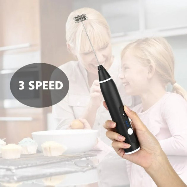 Капучинатор ручной мини миксер Milk Frother пеновзбиватель Вспениватель молока аккумуляторный USB