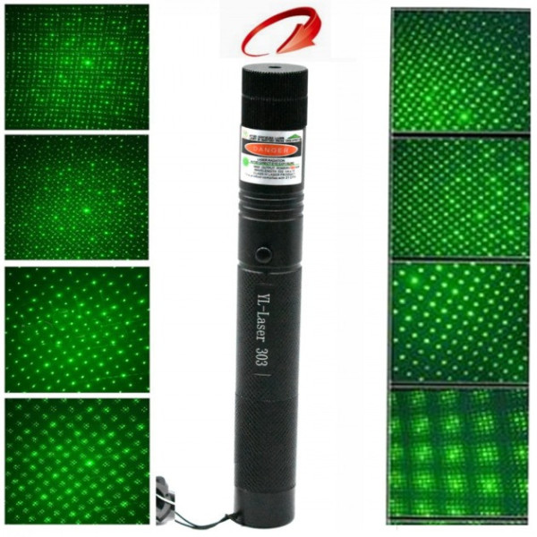 Лазерная указка для котов Laser 303 Green Laser Pointer с ключами блокировки зеленый лазер