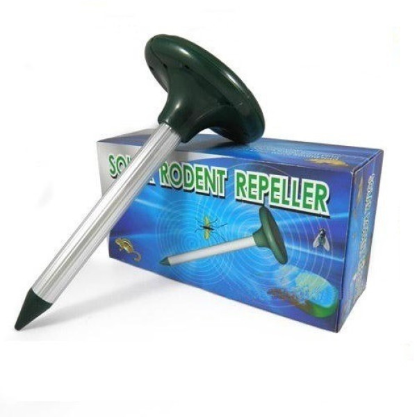 Солнечный отпугиватель кротов Solar Rodent Repeller ультразвуковой для грызунов в землю
