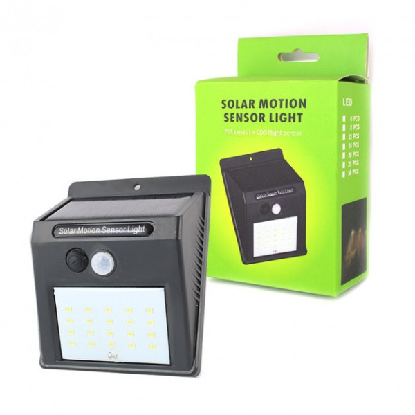 Cветильник LED наружного освещения Solar Motion Sensor Light с датчиком движения 0,5 Вт на солнечных батареях