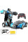 Авто Трансформер Bugatti Robot Car Size 1:18 Синяя, красная машинка с пультом