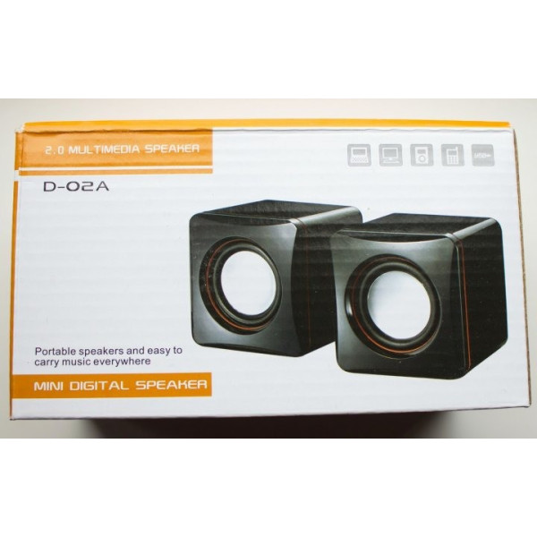 Колонки USB для ПК Компьютерные колонки SPS D02A Черные