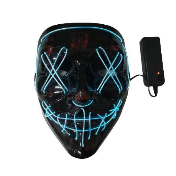 Неоновая маска Purge Mask Судная ночь ABC для карнавала