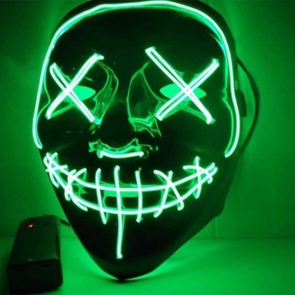Неоновая маска Purge Mask Судная ночь ABC для карнавала