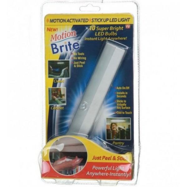 Светодиодный LED светильник SUNROZ  с датчиком движения на батарейках Motion Brite
