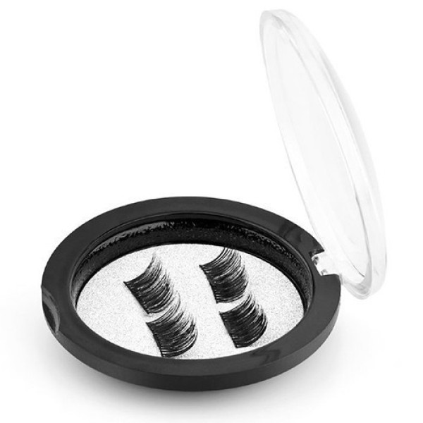 Черные ресницы на магнитах Magnetic Eyelashes в косметичке 2 пары