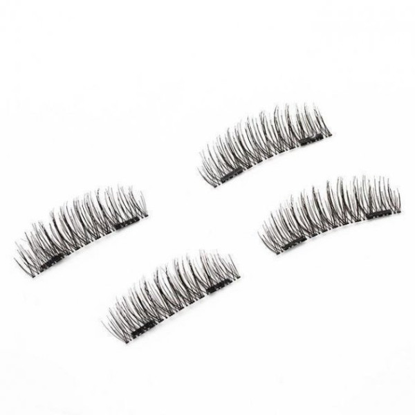 Черные ресницы на магнитах Magnetic Eyelashes в косметичке 2 пары