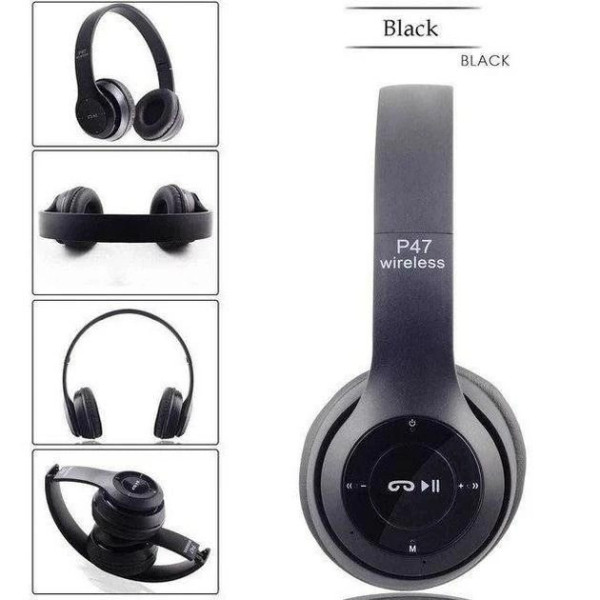 Беспроводные Bluetooth Наушники складные microSD MDR P47