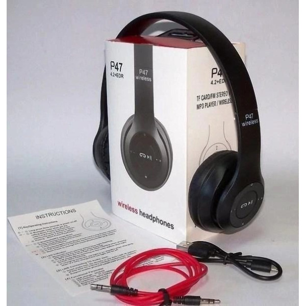 Беспроводные Bluetooth Наушники складные microSD MDR P47