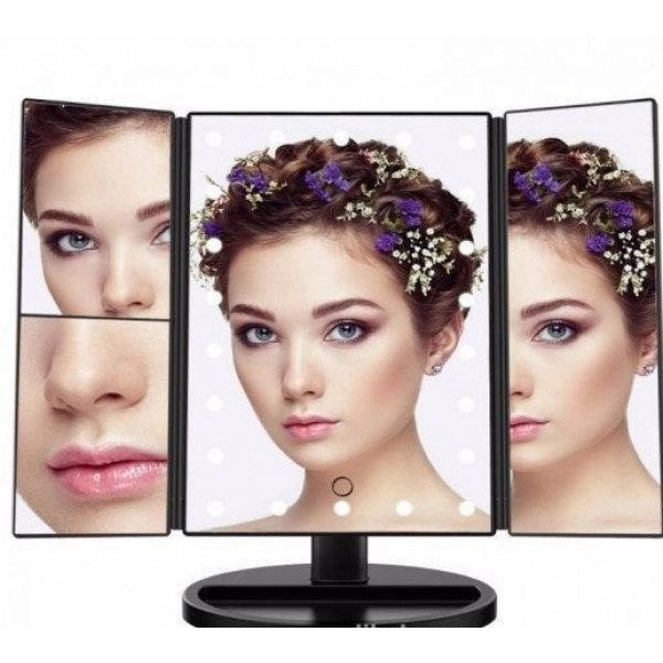 Зеркало настолькое для макияжа Superstar Magnifying Mirror с LED-подсветкой