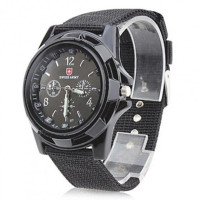Наручные кварцевые часы Swiss Army Watch армейские Black