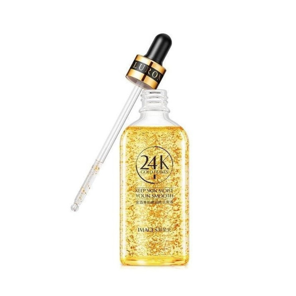 Антивозрастная сыворотка для лица Images с частицами золота 24K Gold Flakes