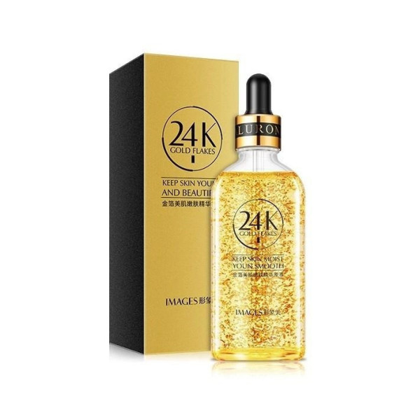 Антивозрастная сыворотка для лица Images с частицами золота 24K Gold Flakes