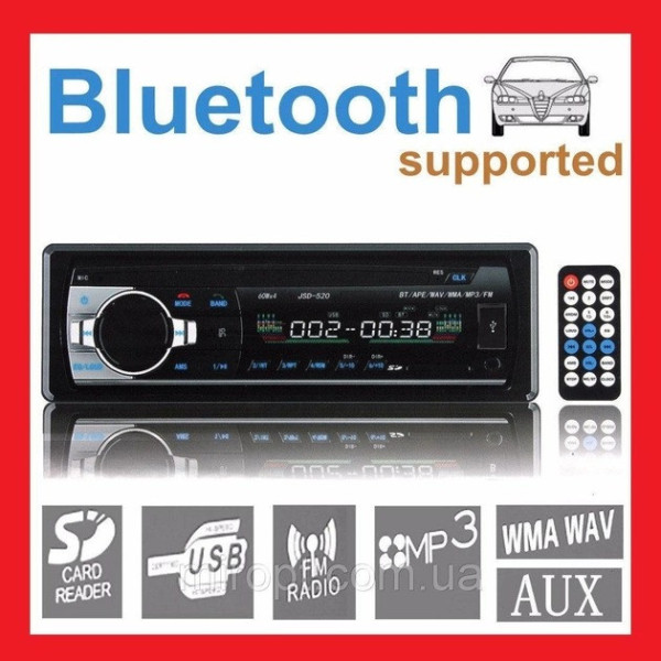 Автомагнитола Bluetooth с чистым звуком JSD-520BT с USB