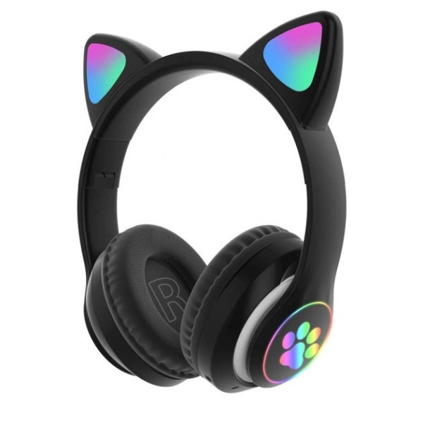 Детские Беспроводные LED наушники с кошачьими ушками CAT STN-28 LX-553