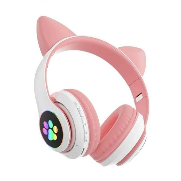 Детские Беспроводные LED наушники с кошачьими ушками CAT STN-28 LX-553