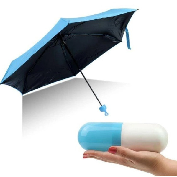 Мини-зонт в футляре , Карманный мини зонт в капсуле Umbrella