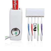 Автоматический дозатор зубной пасты и держатель щеток Toothpaste Dispenser Kaixin KX-889 Белый