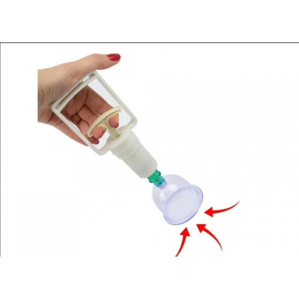 Вакуумные массажные антицеллюлитные банки Pull Out a Vacuum Apparatus 12 шт с насосом для домашней терапии