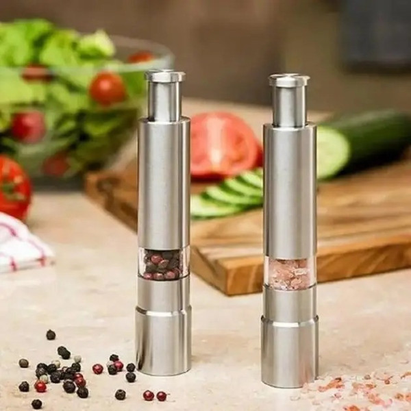 Мельница для специй перца соли VP-444 ручная механическая из нержавеющей стали
