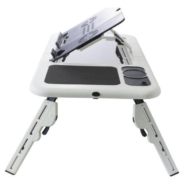 Столик подставка с охлаждением для ноутбука 2 USB E-Table LD-09 Белый