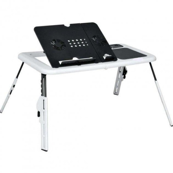 Столик подставка с охлаждением для ноутбука 2 USB E-Table LD-09 Белый