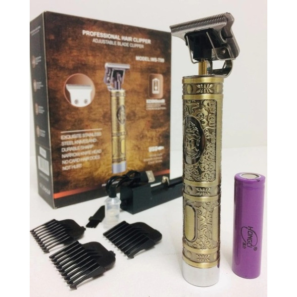Машинка триммер для стрижки для окантовки и бороды WES WS T99 Gold 5W