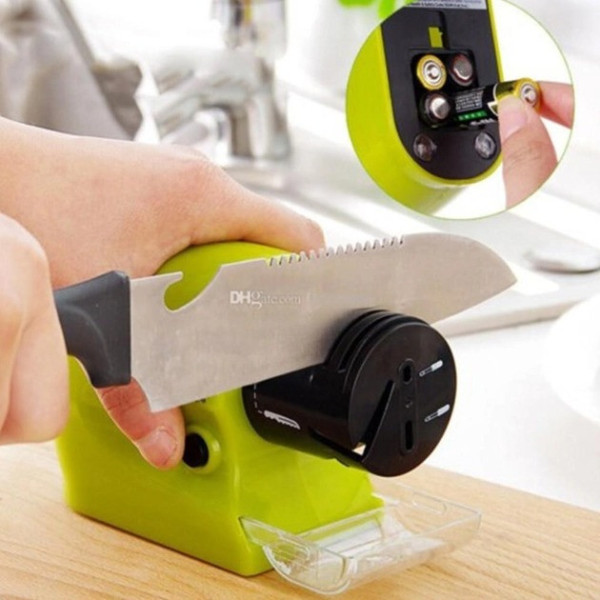 Электрическая точилка для ножей Swifty Sharpener беспроводная от батареек