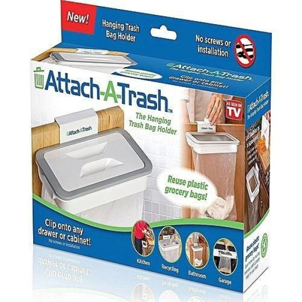 Держатель для мусорных пакетов Attach-A-Trash, навесное мусорное ведро