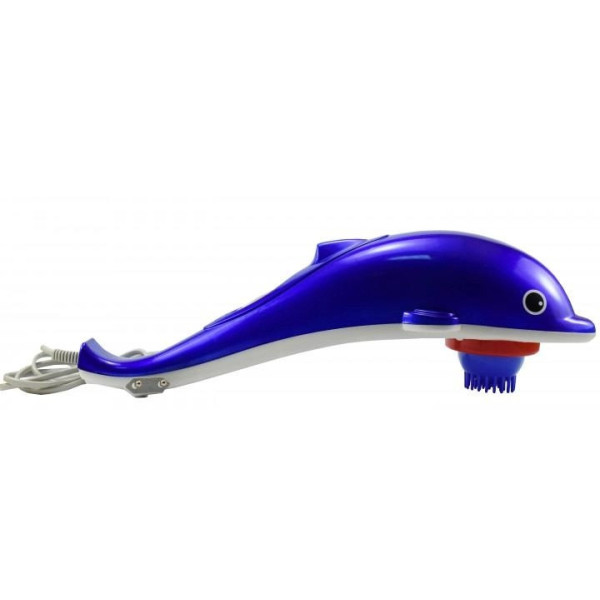 Ручной вибромассажёр для тела дельфин Bishop Small Dolphin Massager Красный/Синий