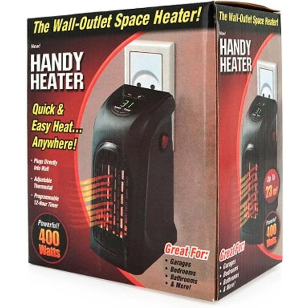 Портативный обогреватель, тепловентилятор Handy Heater 400 Вт в розетку