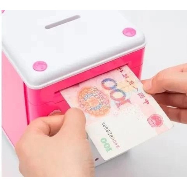 Детский сейф-копилка с купюроприемником и кодовым замком для денег Hello Kitty Розовый