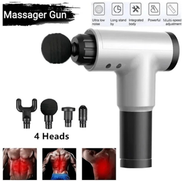 Портативный ручной вибромассажер для мышц тела  Fascial Gun HF-280 массажер для тела