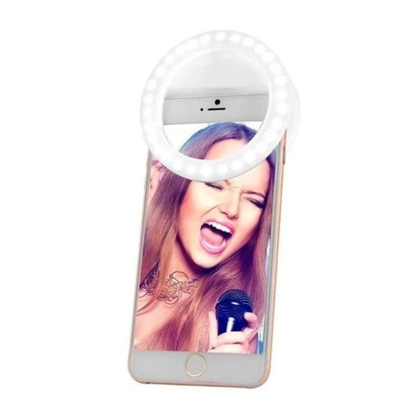 Светодиодное селфи кольцо на телефон Selfie Ring Light с USB зарядкой