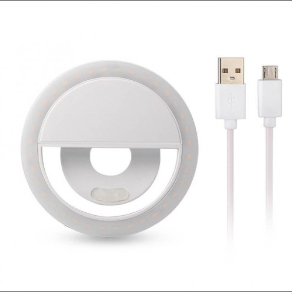 Светодиодное селфи кольцо на телефон Selfie Ring Light с USB зарядкой