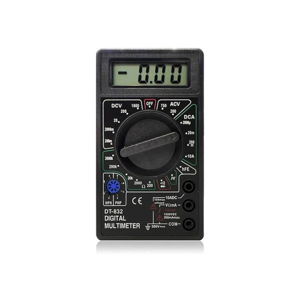Мультиметр тестер цифровой Digital DT-832  для измерений: вольтметр амперметр