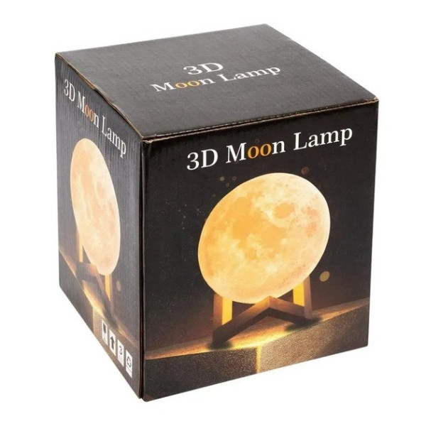 Ночник 3D Луна Светильник 5 режимов 5 цветов 3D Moon Touch USB аккумуляторная