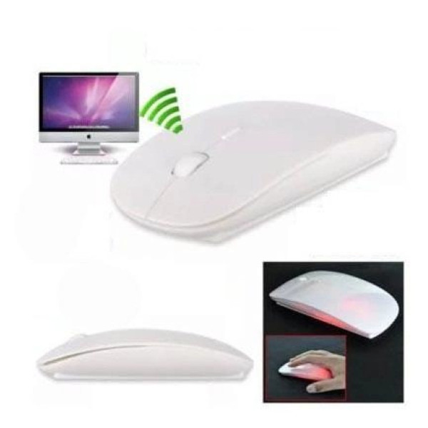 Беспроводная мышка Wireless Mouse компьютерная Белая 2.4G