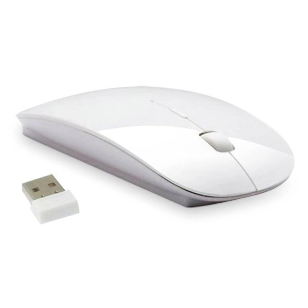 Беспроводная мышка Wireless Mouse компьютерная Белая 2.4G