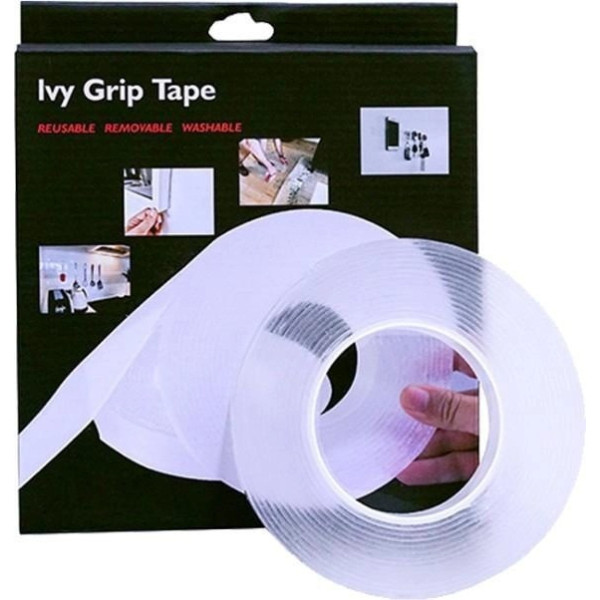 Многоразовая клейкая лента гелиевая для любых поверхностей UKC Ivy Grip Tape 3М