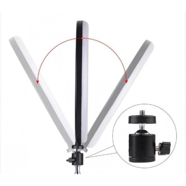 Кольцевая лампа с держателем для телефона Ring Fill Light 26 см без штатива