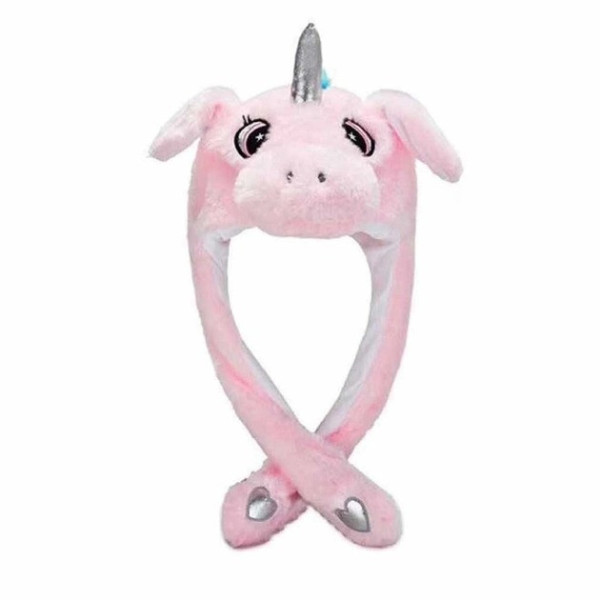Светящаяся шапка Единорог Pikachu toys soft toys with led с двигающими ушками