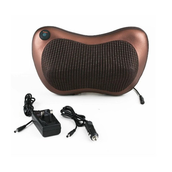 Массажная роликовая подушка с подогревом для спины и шеи Massage Pillow GHM 8028