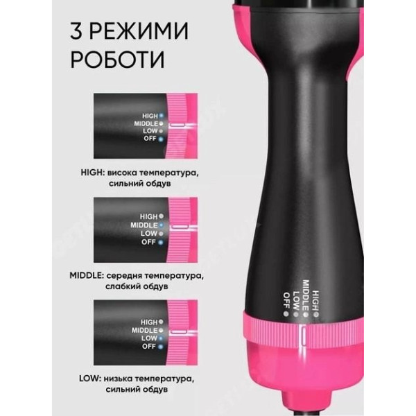 Фен-щетка для волос 220В One Step Hair Dryer для укладки волос