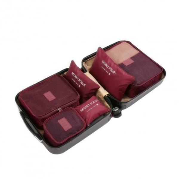 Комплект дорожных органайзеров из 6 штук Secret Pouch чехлы для одежды в дорогу