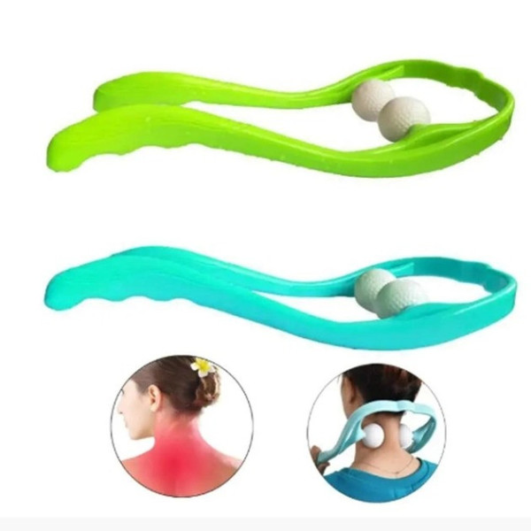 Ручной роликовый массажер для шеи Hexiang Neck Massager для снятия усталости и напряжения
