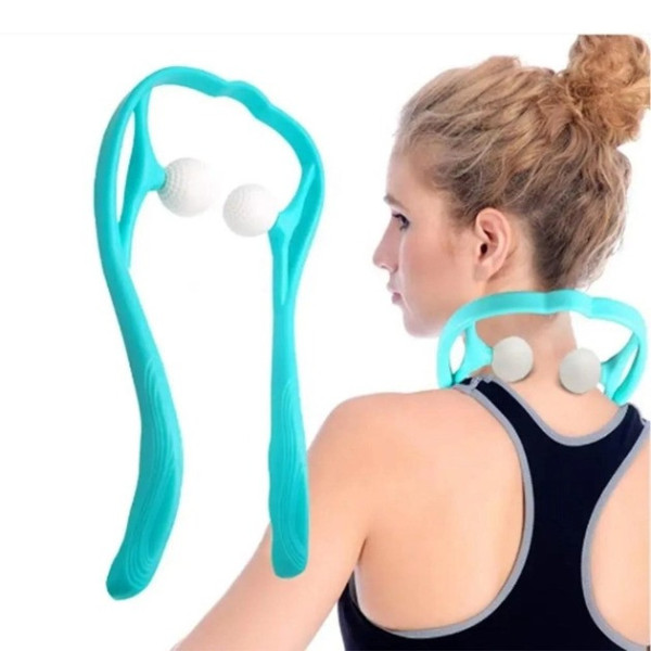 Ручной роликовый массажер для шеи Hexiang Neck Massager для снятия усталости и напряжения